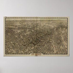 Los Angeles California 1909 Panorama Poster
