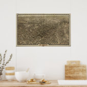 Los Angeles California 1909 Panorama Poster (Keuken)