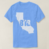 Los Angeles California 818 Area Code T-shirt (Design voorkant)