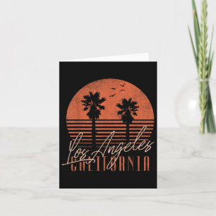 Los Angeles California Beach Dames Mannen Retro Su Kaart