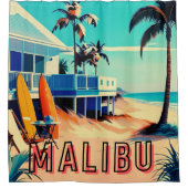 Los Angeles California Beach Home Decor Douchegordijn (Voorkant)
