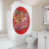 Los Angeles California Beach Home Decor Douchegordijn (In situ)