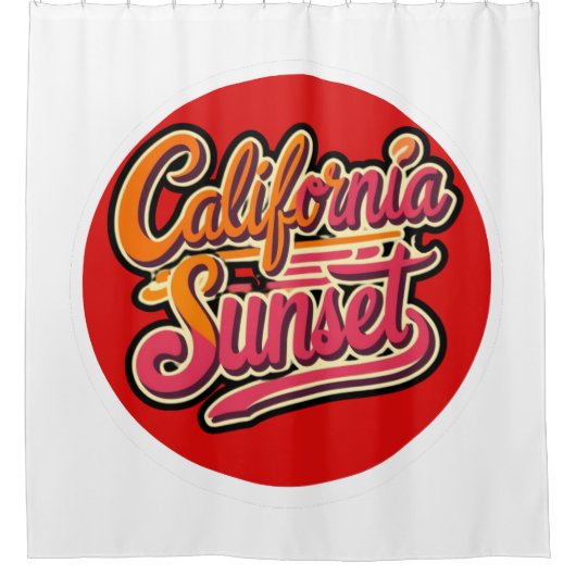 Los Angeles California Beach Home Decor Douchegordijn (Voorkant)