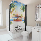 Los Angeles California Beach Home Decor Douchegordijn (In situ)