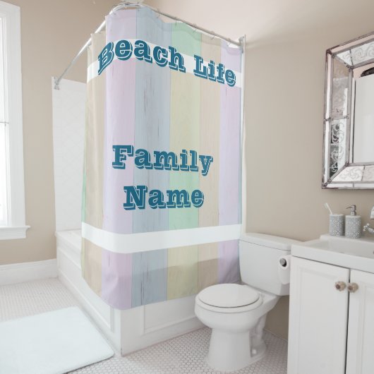 Los Angeles California Beach Home Decor Douchegordijn (In situ)