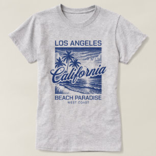 Los Angeles California Beach Paradise Westkust T-shirt