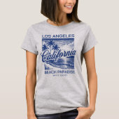Los Angeles California Beach Paradise Westkust T-shirt (Voorkant)