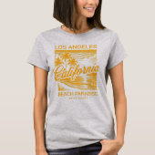Los Angeles California Beach Paradise Westkust T-shirt (Voorkant)
