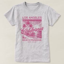 Los Angeles California Beach Paradise Westkust T-shirt