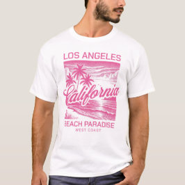 Los Angeles California Beach Paradise Westkust T-shirt