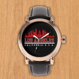 Los Angeles California Beautiful Skyline Horloge