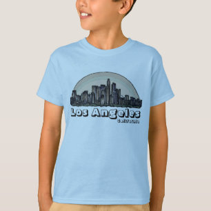 Los Angeles California Boys Artistieke skyline t-s T-shirt