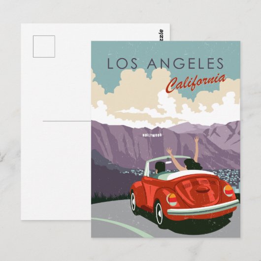 Los Angeles California Briefkaart (Voorkant / Achterkant)