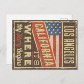 Los Angeles California Briefkaart (Voorkant / Achterkant)