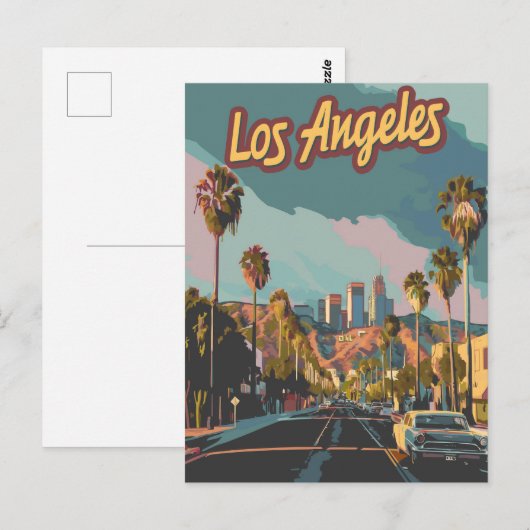 Los Angeles California Briefkaart (Voorkant / Achterkant)