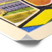 Los Angeles California CA Large Letter Briefkaart Poster (Hoek)