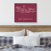 Los Angeles California Canvas Afdruk (Insitu (Slaapkamer))