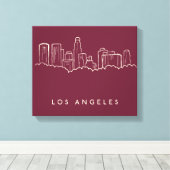 Los Angeles California Canvas Afdruk (Insitu (Houten vloer))
