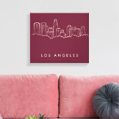Los Angeles California Canvas Afdruk (Insitu (Woonkamer))