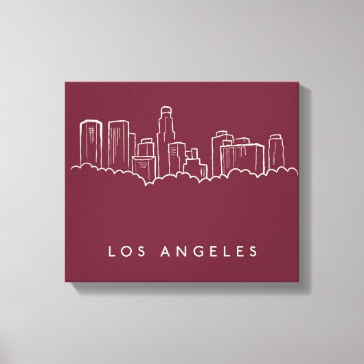 Los Angeles California Canvas Afdruk (Voorkant)