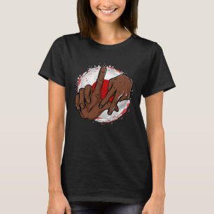 Los Angeles California Chicano Japan Flag LA Hand T-shirt