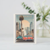  Los Angeles California City Skyline Reizen Briefkaart (Staand voorkant)