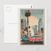  Los Angeles California City Skyline Reizen Briefkaart (Voorkant / Achterkant)