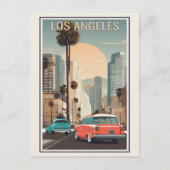  Los Angeles California City Skyline Reizen Briefkaart (Voorkant)