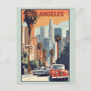 Los Angeles California City Skyline Reizen Briefkaart