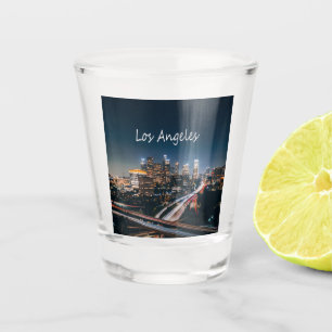 Los Angeles California City Skyline 's nachts Shot Glas