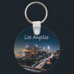 Los Angeles California City Skyline 's nachts Sleutelhanger<br><div class="desc">Los Angeles California City Skyline 's nachts Dit is een geweldig cadeau voor de Cali LA minnaar in je leven. Mooi nachtleven.</div>