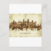 Los Angeles California Cityscape Feestdagenkaart (Voorkant)