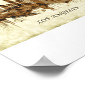 Los Angeles California Cityscape Poster (Hoek)