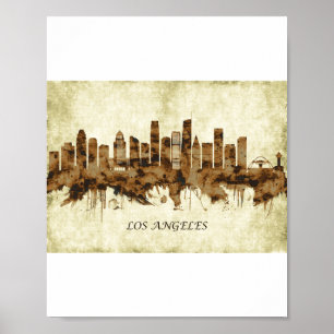 Los Angeles California Cityscape Poster