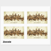 Los Angeles California Cityscape Rechthoekige Sticker (Vel)