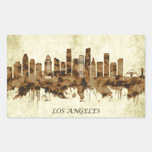 Los Angeles California Cityscape Rechthoekige Sticker