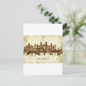 Los Angeles California Cityscape Uitnodiging Briefkaart (Staand voorkant)