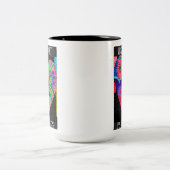 Los Angeles California Cool Urban Street Art Tweekleurige Koffiemok (Center)