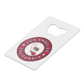 Los Angeles California Creditkaart Flessenopener (Voorkant Gekanteld)