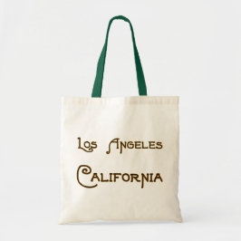 Los Angeles California Deco Logo Canvas Bag Tote Bag