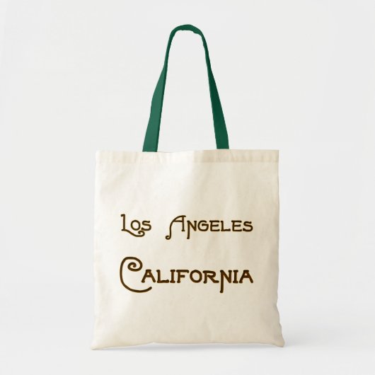 Los Angeles California Deco Logo Canvas Bag Tote Bag (Voorkant)
