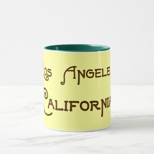 Los Angeles California Deco Poppy Mok (Midden)