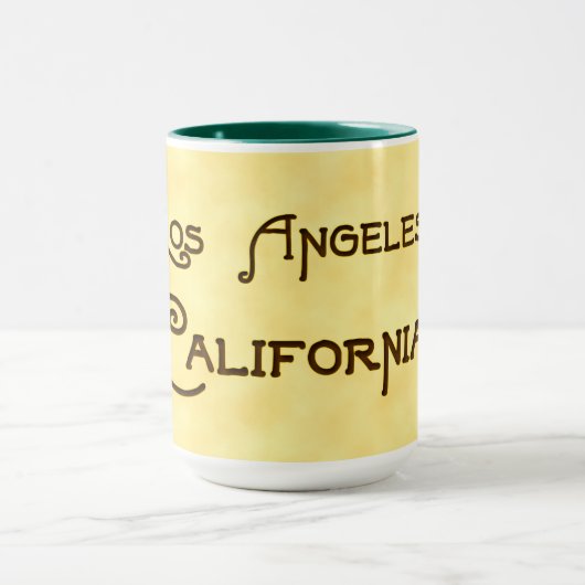 Los Angeles California Deco Poppy Mok (Midden)