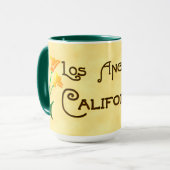 Los Angeles California Deco Poppy Mok (Voorkant links)