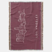 Los Angeles California Deken (Voorkant Verticaal)