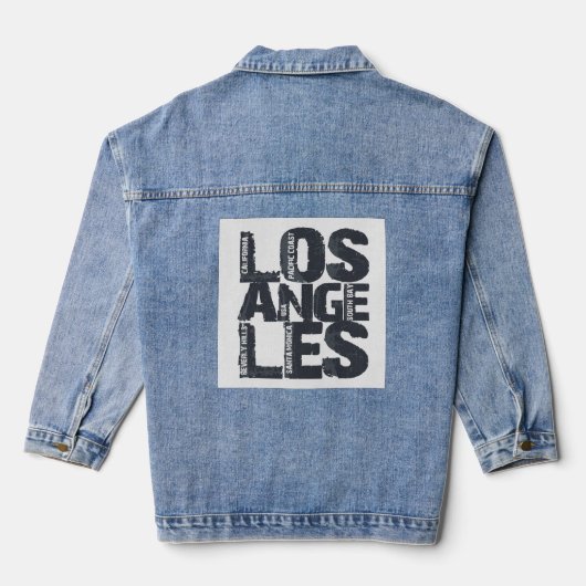 Los Angeles California Denim Jacket (Achterkant)