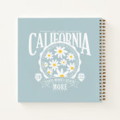 Los Angeles California Floral Graphic Notitieboek (Achterkant)