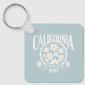 Los Angeles California Floral Graphic Sleutelhanger (Voorkant)