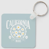 Los Angeles California Floral Graphic Sleutelhanger (Achterkant)
