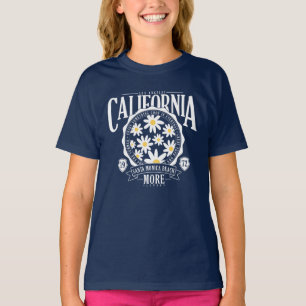 Los Angeles California Floral Graphic T-shirt